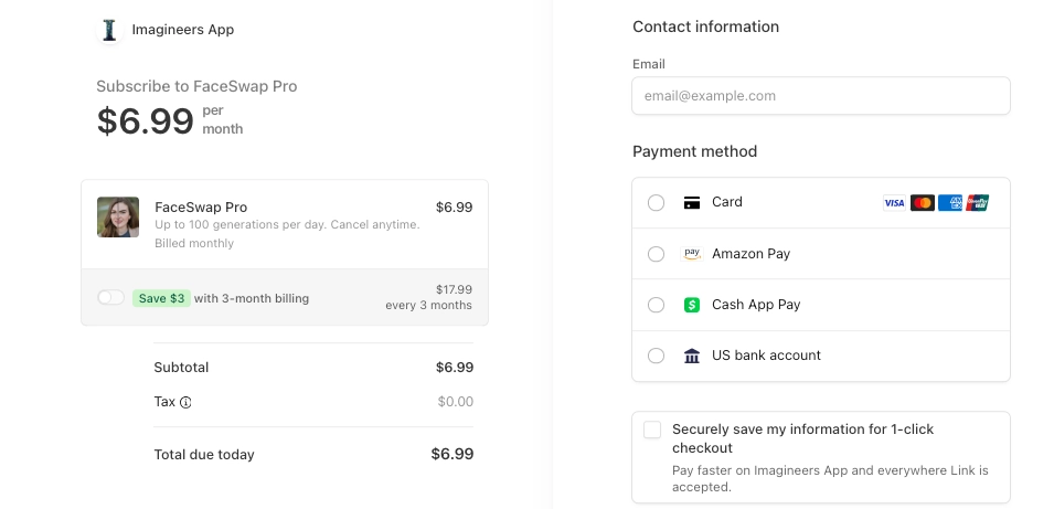 Pricing Details